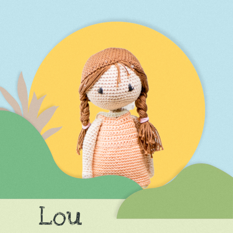 Lou, poupée au crochet de Pique Ethic